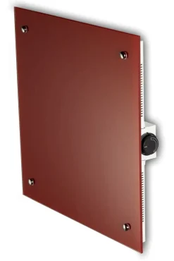 Bella Jolly Infrarot Glasheizkörper 50x50 cm 350 Watt rot