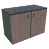 Bellano Living Eck Element für Outdoorküchen inkl. 2 Türen walnuss granit