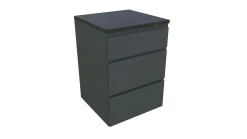 Bellano Living Eck Element für Outdoorküchen inkl. 3 Schubladen anthrazit granit