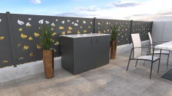 Bellano Living Eck Element für Outdoorküchen inkl. 2 Türen anthrazit