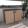 Bellano Living Eck Element für Outdoorküchen inkl. 2 Türen eiche granit