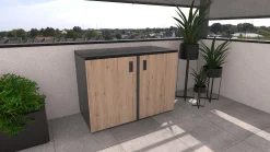 Bellano Living Eck Element für Outdoorküchen inkl. 2 Türen eiche granit