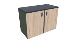 Bellano Living Eck Element für Outdoorküchen inkl. 2 Türen eiche granit