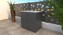 Bellano Living Element für Outdoorküchen inkl. 2 Türen anthrazit