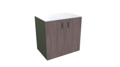Bellano Living Element für Outdoorküchen inkl. 2 Türen walnuss