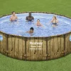 Bestway Aufstellpool Komplett-Set Power Steel Swim Vista Ø 488 x 122 cm