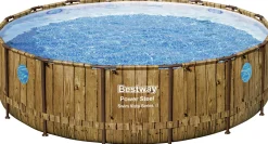 Bestway Aufstellpool Komplett-Set Power Steel Swim Vista Ø 488 x 122 cm