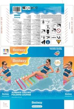 Bestway Luftmatratze mit Rückenlehne 201 x 89 cm
