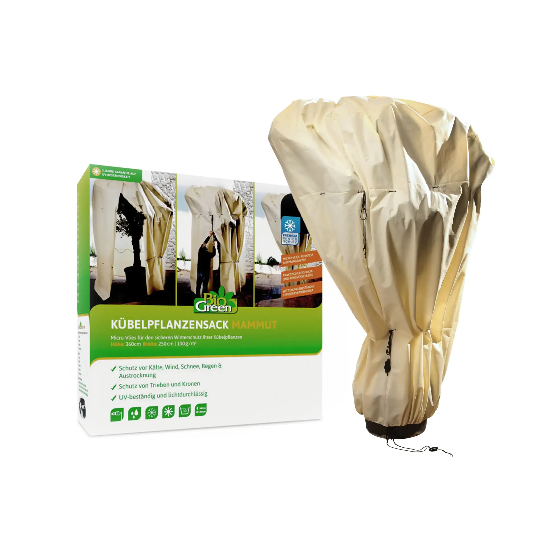 Bio Green Kübelpflanzensack Mammut 360 x 250 cm