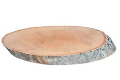 Birkenholzscheiben oval 100% Natur 35-38 cm ø
