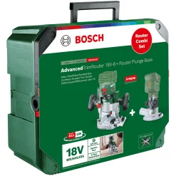 Bosch Akku-Oberfräse Router Combi Set 18V Solo