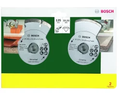 Bosch Diamanttrennscheiben für Fliesen und Baumaterial Ø 125 mm