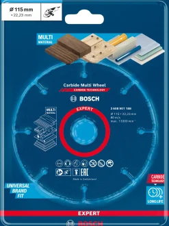 Bosch EXPERT Carbide Multi Wheel Trennscheibe, 115 mm, 22,23 mm