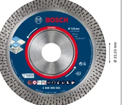 Bosch Expert HardCeramic Diamanttrennscheiben 125 x 22,23 x 1,4 x 10 mm