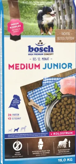 Bosch Hundetrockenfutter Junior Medium 15 kg Geflügel