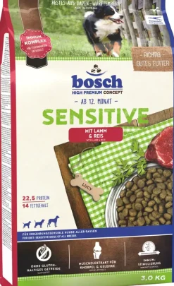 Bosch Hundetrockenfutter Adult Sensitive 3 kg Lamm & Reis