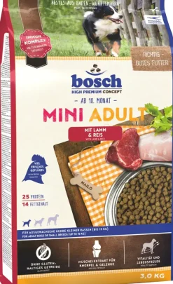 Bosch Hundetrockenfutter Adult Mini 3 kg Lamm & Reis