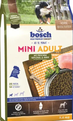 Bosch Hundetrockenfutter Adult Mini 3 kg Geflügel & Hirse