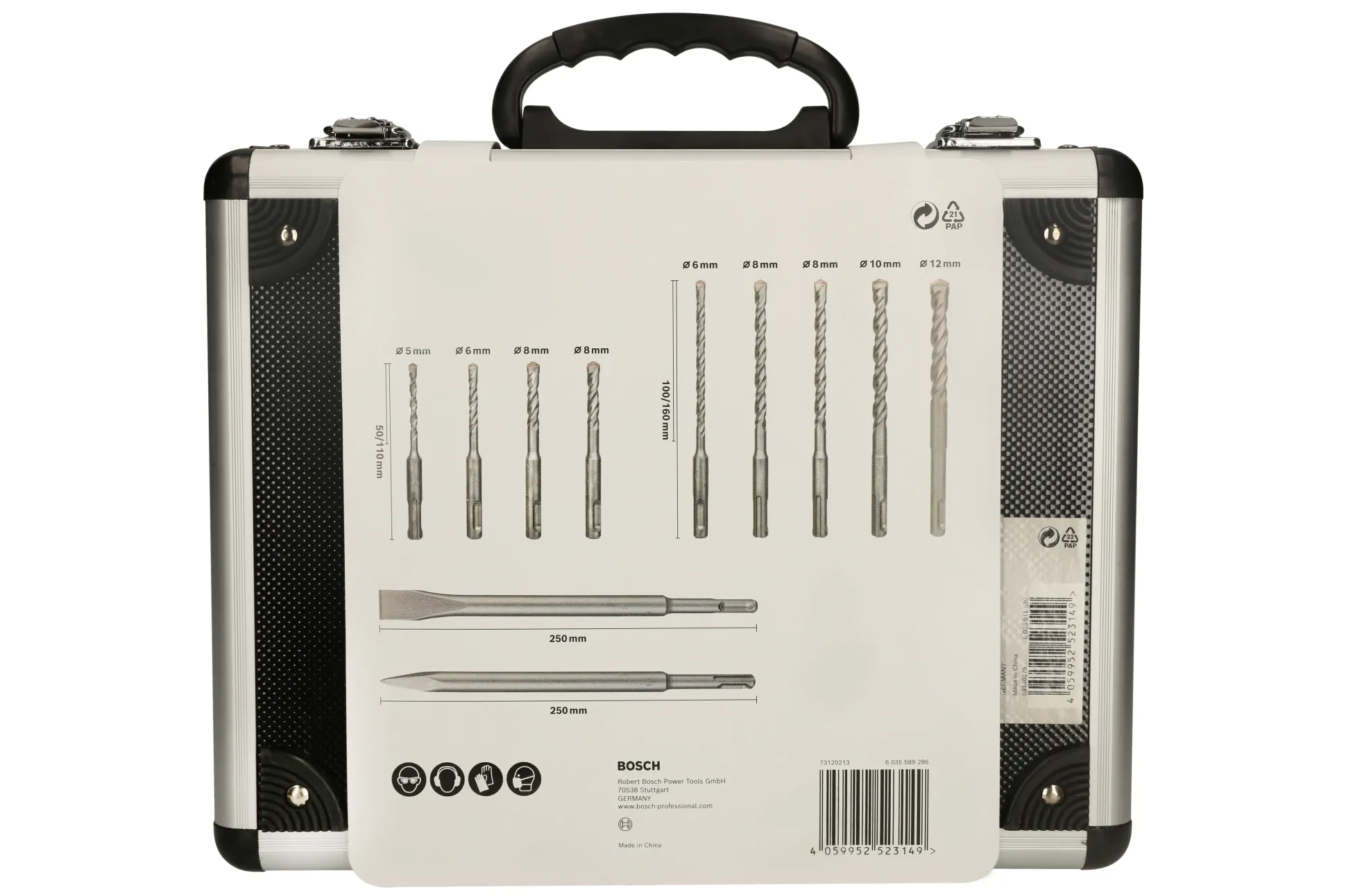 Bosch Meißel- und Hammerbohrer-Set 11-teilig SDS plus-3 5–12 mm
