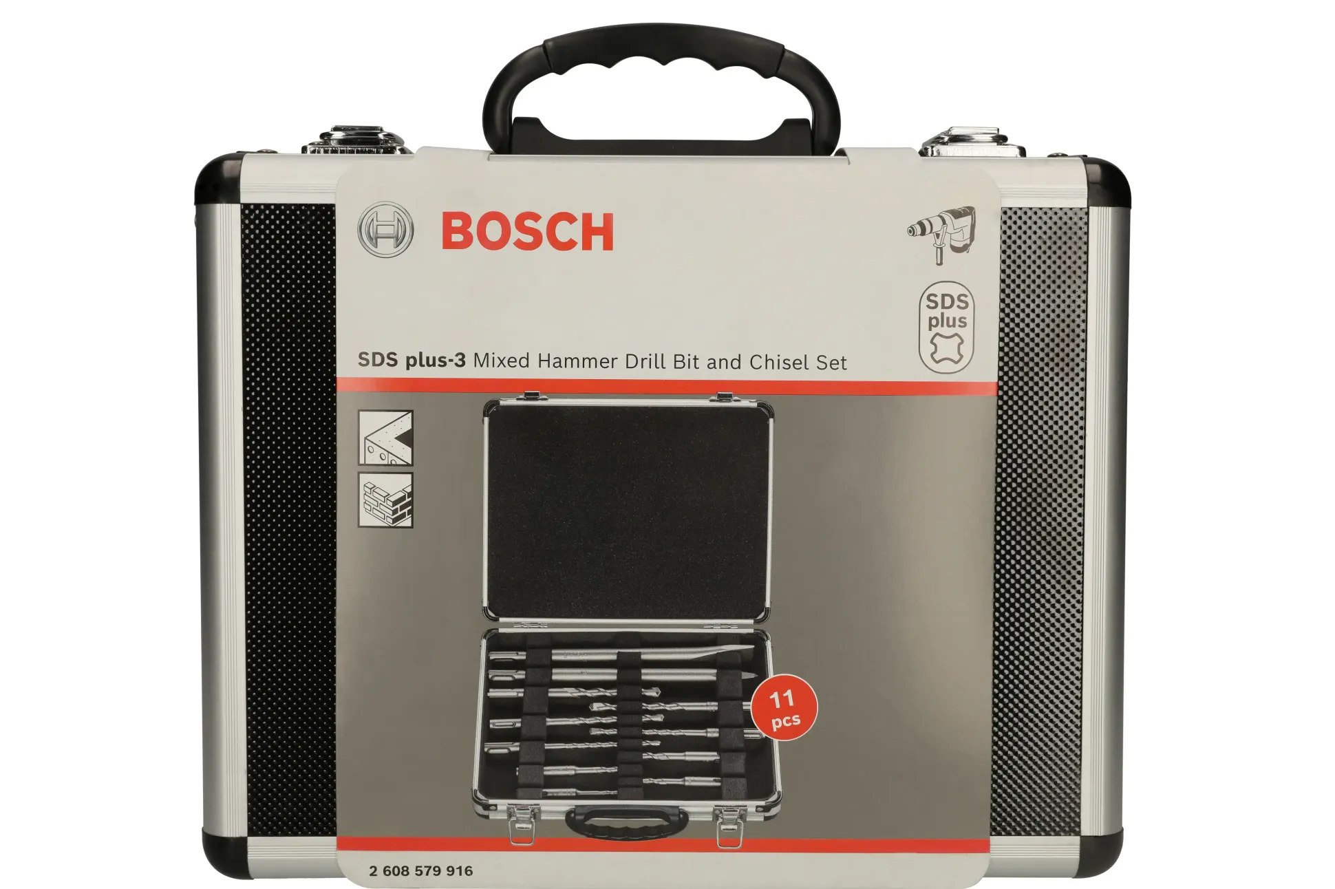 Bosch Meißel- und Hammerbohrer-Set 11-teilig SDS plus-3 5–12 mm