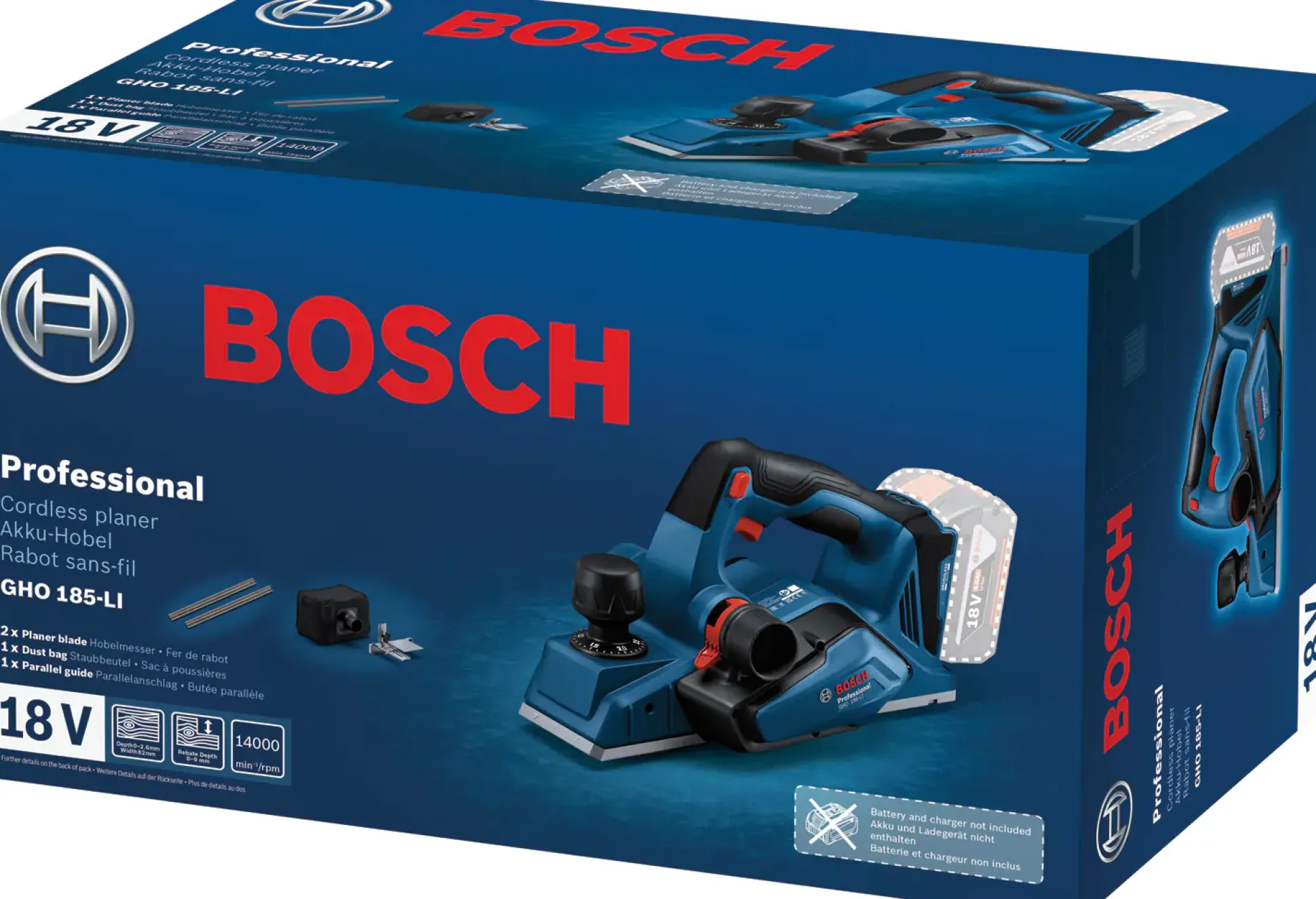 Bosch Professional Akku-Hobel GHO 18V-26