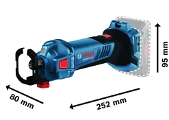 Bosch Professional Akku-Trockenbaufräse GCU 18V-30, ohne Akku und Ladegerät