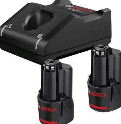 Bosch Professional Starter-Set GAL 12 V-40 + 2 x GBA 12 V 3.0Ah im Karton