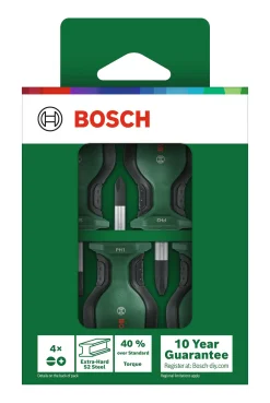 Bosch Schraubendreher-Set kurz 4-teilig