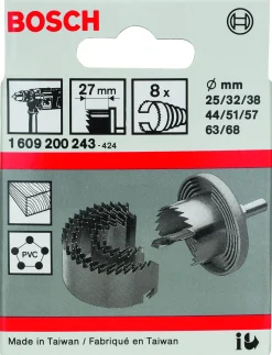 Bosch 8-teiliges Lochsägen-Set 25–68 mm