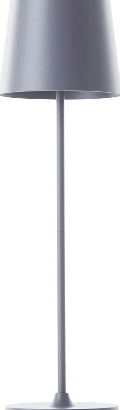 Brilliant LED Akku-Tischlampe Kaami 37 cm dimmbar USB-Kabel grau warmweiß
