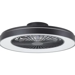 Brilliant LED Deckenleuchte mit Ventilator Mazzaro Ø 58 cm 55 W schwarz