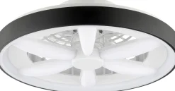 Brilliant LED Deckenleuchte mit Ventilator Gaiano Ø 48 cm 48 W schwarz