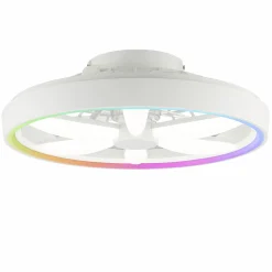 Brilliant LED Deckenleuchte mit Ventilator Gaiano Ø 48 cm 48 W weiß
