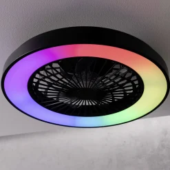 Brilliant LED Deckenleuchte mit Ventilator Mazzaro Ø 48,5 cm 40 W schwarz