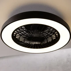 Brilliant LED Deckenleuchte mit Ventilator Mazzaro Ø 48,5 cm 40 W schwarz