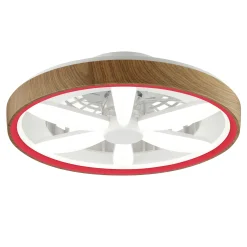 Brilliant LED Deckenleuchte mit Ventilator Gaiano Ø 48 cm 48 W holz/weiß