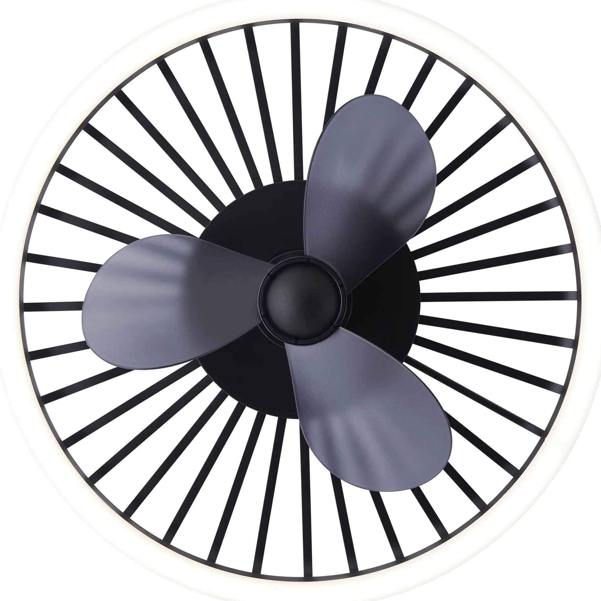 Brilliant LED Deckenventilator Capo Ø 48 cm 36 W schwarz