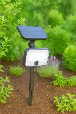 Brilliant Solarleuchte Joplin 7W neutralweiß Bewegungsmelder
