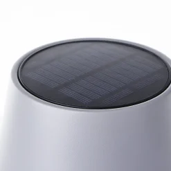 Brilliant Solartischleuchte Picco mit USB-Anschluss 4W grau