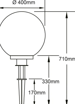 Brilliant Tuya Smart LED Außenleuchte Thore  RGBW weiß Ø 40 cm