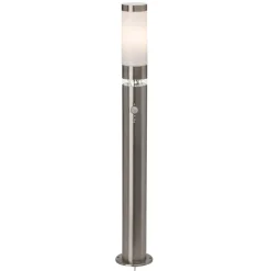 Brilliant Wegeleuchte Bole edelstahl 77,5 cm Bewegungsmelder E27 60 W