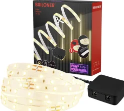 Briloner LED-Stripe Pimp your Panel Warmweiß, 2,6 m, 3000K 1300 lm Starterset