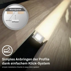 Briloner LED-Stripe Pimp your Panel Warmweiß, 2,6 m, 3000K 1300 lm Starterset