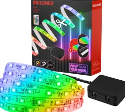 Briloner LED-Stripe Pimp your Panel bunt RGB, 2,6 m, 3000K 650 lm Starterset