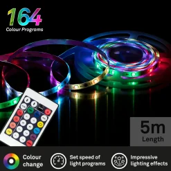 Briloner LED-Stripe RGB digital 5 m 150 x RGB mit Farbwechselfunktion