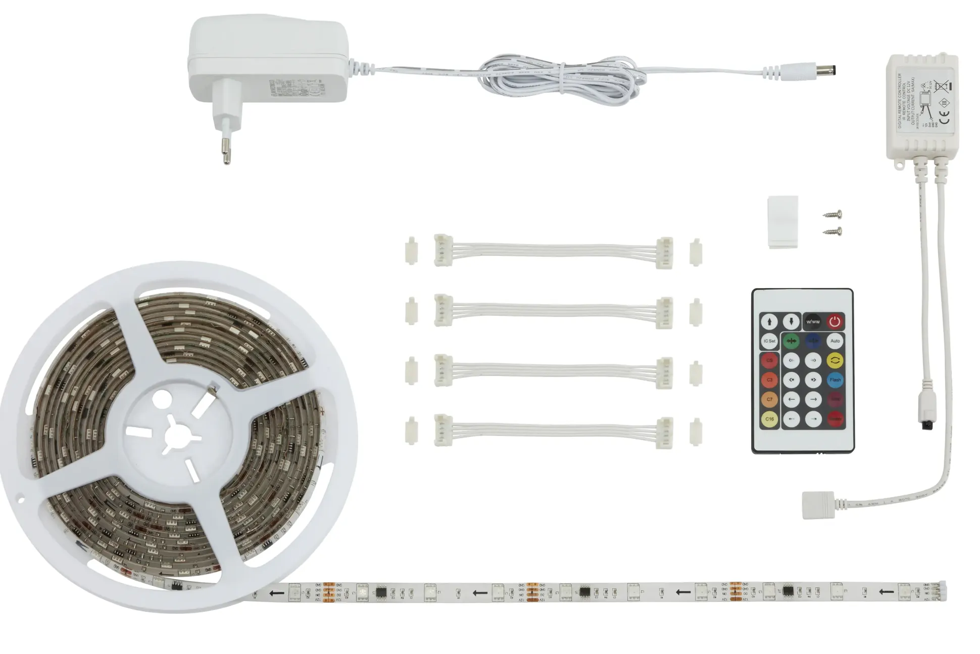 Briloner LED-Stripe RGB digital 5 m 150 x RGB mit Farbwechselfunktion