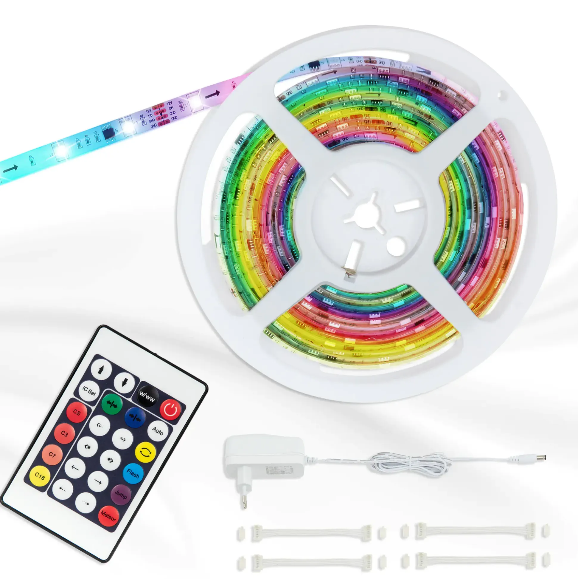 Briloner LED-Stripe RGB digital 5 m 150 x RGB mit Farbwechselfunktion