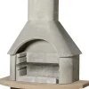 Buschbeck Grillkamin Carmen grau 203 x 110 x 65 cm