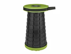 Calima Campinghocker faltbar schwarz/grün 26 x 26 cm