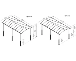 Canopia Carport Arcadia Alpine 6400 649 x 359 x 307 cm